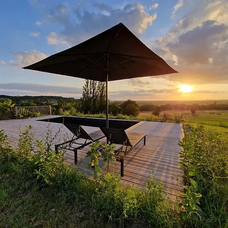 Maison Colline - With Pool And Stunning View * Saint-Étienne-de-Villeréal